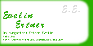 evelin ertner business card